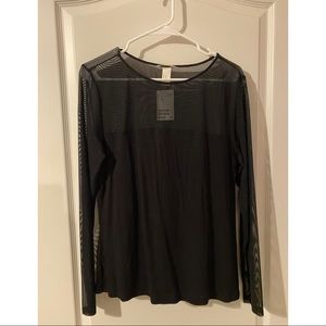 NWT H&M Mesh long sleeve shirt